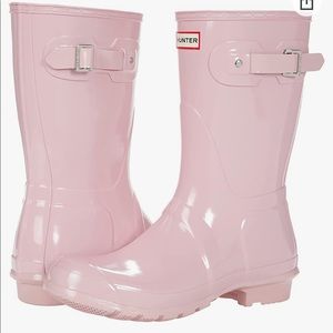 Baby Pink Hunter Short Rain Boots